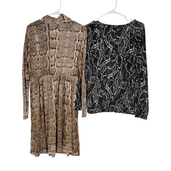 H&M & TART Intimates Animal Print Dress & Top Lot of 2 RAA10439 - Picture 4 of 10